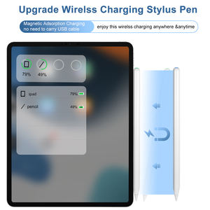 <span class=keywords><strong>ปากกา</strong></span> ID730สำหรับ Apple <span class=keywords><strong>iPad</strong></span> 8th 9 10รุ่นที่มีการปฏิเสธปาล์มเอียงแม่เหล็กดึงดูดด้วยดินสอสไตลัสที่ใช้งานอยู่ - Product Image 4