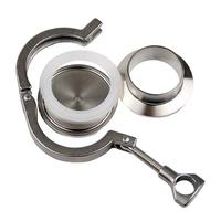 Raccord de tuyauterie hexagonal en acier inoxydable sanitaire SS304 316, embout de tuyau à collier de serrage, poli, connexion rapide