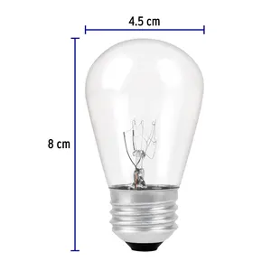 Master avec 96 unités Lampe à incandescence S14 11 W lumière chaude, Volteck - Product Image 2