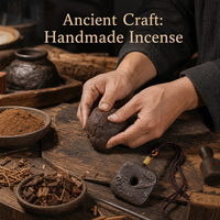 Collier d'encens au Borneol fait main, pendentif aux herbes naturelles pour l'harmonie familiale, amulette spirituelle zen, cadeau paix et joie, marque privée OEM