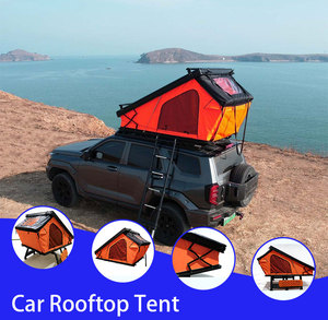 Tente de toit rigide portable pour 4 personnes, en aluminium, imperméable, double couche, grande taille, pour toutes les saisons, avec installation rapide pour voitures - Product Image 5
