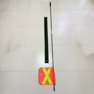Nuevo Poste de Seguridad de Fibra de Vidrio Sólido de 3m de Altura, Color Naranja de Alta Visibilidad, Doble Costura, para Vehículos en el Desierto, Carreteras, Camping y Senderismo - Product Image 1