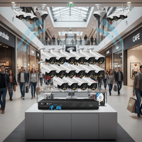 Système de caméra de sécurité PoE 4COVR 8 canaux 12MP 4K pour la surveillance à domicile et professionnelle, audio bidirectionnel, projecteur, IA, kit NVR IP CCTV, visualisation via application