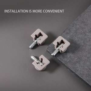 गर्म बिक्री gk Gc090274 आधुनिक सरल ग्रे फर्नीचर कनेक्टर कैबिनेट शेल्फ समर्थन प्लास्टिक मिश्र धातु फास्टनर बोल्ट धारक ब्रैकेट - Product Image 6