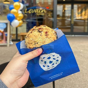Factory Disposable Grease Proof Glassine Waxed Bags Fried Chicken Cookie <strong>Popcorn</strong> Packaging Food Safe Paper Bag Pink - Product Image 6