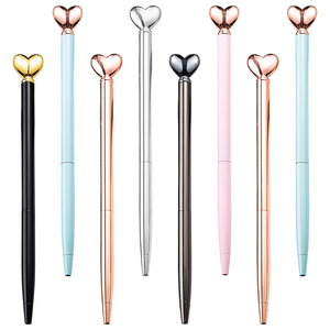 Jinghao Sports Logo Pen 1.0mm Heart Shaped Metal Wedding <b>Gift</b> Ballpoint Pen - Product Image 1