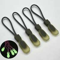 Tirettes de fermeture éclair moulées intégralement en vrac, phosphorescentes, en forme de nuage en U, pour sacs à dos, vestes, sacs de sport, bagages