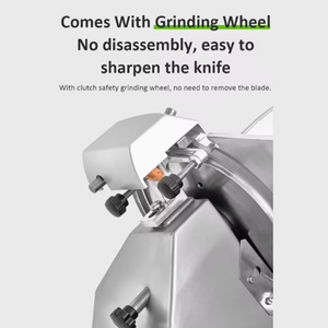 Trancheuse <span class=keywords><strong>à</strong></span> <span class=keywords><strong>viande</strong></span> commerciale de haute qualité, robuste, entièrement en alliage d'aluminium, portable, semi-automatique, garantie 1 an - Product Image 4