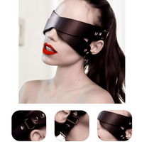 Punk PU cuir Sexy masque pour les yeux Cross-Style pour femmes et hommes pour Party Ball BDSM jeux et accessoire décoratif