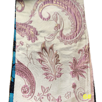 Tissu Jacquard Brocart Double Face 149 g/m² en Polyester Métallisé, Texture Personnalisée pour Jupe et Costume