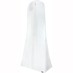 Housse de rangement pour vêtements durable avec logo personnalisé, anti-poussière, en tissu non tissé, pour costume, robe de mariée, robe de mariée - Product Image 1