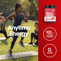 OEM ODM Amino Enerji Tozu Artı Odaklanma BCAA Elektrolitleri Sulu Çilek Aromalı Antrenman Öncesi Fitness Takviyesi