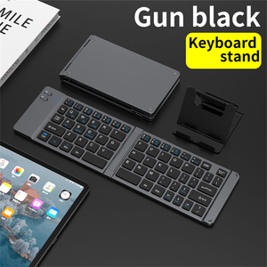 Folding <b>Wireless</b> <b>Keyboard</b> daul model Compact Portable <b>Mini</b> <b>Keyboard</b> for Tablet Pad <b>Mini</b> Plastic Material in stock - Product Image 2
