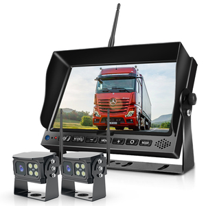 จอภาพไร้สาย AHD 1080P ขนาด 7 นิ้ว พร้อมกล้องมองหลังแบบไร้สาย 2CH 4 ช่องสัญญาณ สำหรับรถบัส รถพ่วง รถ SUV รถบรรทุก รถยนต์  ชุดกล้องมองหลัง 24V - Product Image 3