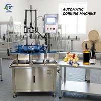 Machine de capsulage et de scellage automatique pour bouteilles de vin avec bouchons en T, entièrement automatique