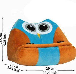 Cuddly Plush Owl Kids Book Stand Readers Book iPad Tablet <strong>Holder</strong> Novelty <strong>EReader</strong> Rest Sofa Pillow Floor Stand Book <strong>Holder</strong>