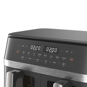 Nồi chiên không khí kép 11L với công nghệ 360 dầu khói điện tốt mùi hình vuông không dầu cho hộ gia đình sử dụng - Product Image 4