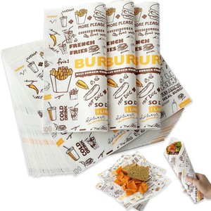 Strawberry Printed Food <b>Wrapping</b> <b>Paper</b> Double Side Coated Greaseproof Virgin Wood Pulp 24 g/m² Offset Printing - Product Image 1