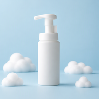 Botol plastik PE 150ml dengan pompa busa untuk pembersih wajah kemasan cuci tangan dan cuci tubuh