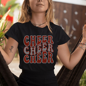 CHEER คุณแม่คริสตัลสีแดงสีทองแบบปะติดพลอยเทียมสีเขียวร้อนสำหรับติดเสื้อเชิ้ตกระเป๋าสปอร์ตบรา - Product Image 2