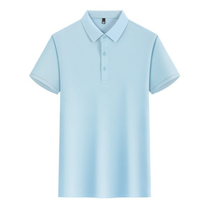 Polo Shirt Solid Color Polyester Breathable Daily Wear Short Sleeve Uniforms - Product Image 2