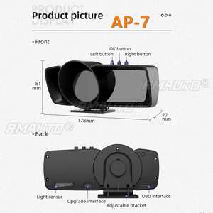 HUD OBD2 Multifunción: Medidor de Presión de Turbo, Temperatura de Aceite, Sistema de Alarma y Computadora de Abordo para Coche - Product Image 6
