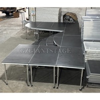 Équipement de décoration de mariage, scène en aluminium, plateforme de scène, scène d'exposition, présentoir