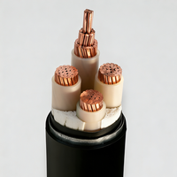 Câble souterrain HongDa MYJV 0.6/1kV à âme en cuivre, isolé XLPE, gaine en PVC, câble d'alimentation pour usage extérieur en bâtiment industriel