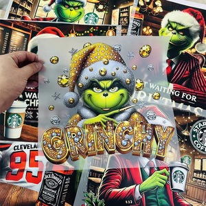 Mới Nhất Giáng Sinh Thiết Kế Màn Hình Màu In Chuyển Dtf Truyền Nhiệt Sticker Vinyl Cho Tự Làm Áo Sơ Mi Gối Vải Túi Vật Nuôi - Product Image 4