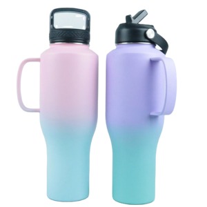 Botella de Agua Silverjet de 32 oz, de Acero Inoxidable, Aislada al Vacío, de Doble Pared, con Tapa Deportiva, Apta para Portavasos de Auto, para Bebidas Frías y Calientes - Product Image 3