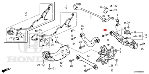 Perno de ajuste de suspensión de brazo trasero al por mayor de fábrica de China 90180-TBA-A00 para Honda Accord Breeze Avancier Camber Bolt - Product Image 6