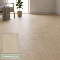 Maßgefertigter Chevron-Stil Bodenbelag Verschleißfester SPC-Boden Klick-SPC Fischgrät-Vinylboden für Sichere Haushalte