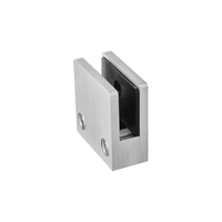 Pince à verre carrée plate professionnelle en acier inoxydable duplex SS2205, résistante à la rouille, pour panneaux de verre de 8 à 12 mm, pour garde-corps de balcon