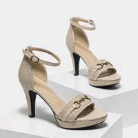 Sandales plateforme rétro en chanvre tressé beige, sexy, avec décor de mors de cheval en métal vintage, talons aiguilles, soutien de la voûte plantaire, chaussures de mariage, été, plage