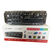 Çok Satan Yüksek Güçlü 2 Kanallı Ev Amfisi 12V 220V EQ Ekolayzırlı Çift Kullanımlı Araba ve Dış Mekan Karaoke Çin Malı