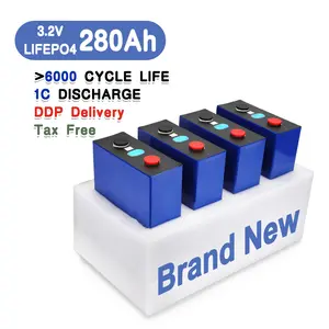 充電式lipo4バッテリーセル280Ahlf280k 304 ah EVE 320ah lifepo4 lfp 3.2v for solar battery