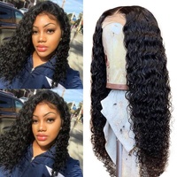Haute qualité en gros pas cher prix 100% cheveux humains indiens 13*4 perruques avant en dentelle pour les femmes noires