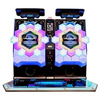Machine de danse à monnayeur avec rythme musical et panneaux LED pour centre de jeux d'amusement