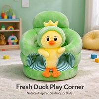 Canapé pour tout-petits sur le thème des animaux de dessin animé, parfait pour aider les bébés à apprendre à s'asseoir, idéal pour les chambres et les salons