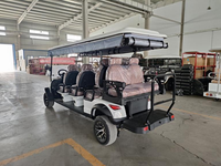 Voiturette de golf électrique de luxe, nouvelle, certifiée EEC CE, 6+2 places, 8 places, 5KW, métal, personnalisable, OEM pris en charge, vente directe usine Chine, promotion exceptionnelle