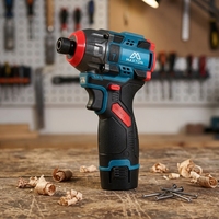 Perceuse-visseuse à percussion industrielle sans fil MAXTON MT8012BLT avec moteur sans balais et vitesse variable
