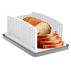 New Upgrade Foldable Compact Cutting Guide Bread Slicer Bread Slicing Guide Adjustable Width for Homemade Bread