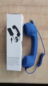 Combiné téléphonique filaire rétro type C, récepteur de téléphone vintage, combiné téléphonique <span class=keywords><strong>portable</strong></span> <span class=keywords><strong>pour</strong></span> smartphone et téléphone mobile - Product Image 3