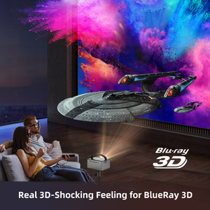 Byintek R17 3D <span class=keywords><strong>LED</strong></span> DLP Thông Minh Android Wifi <span class=keywords><strong>Mini</strong></span> Rạp Hát Tại Nhà Điện Thoại Di Động Máy Chiếu Với Pin 4K Rạp Chiếu Phim Độ Sáng Cao - Product Image 2