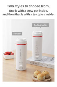 Mini hervidor <span class=keywords><strong>pequeño</strong></span> de acero inoxidable para coche, <span class=keywords><strong>termo</strong></span> de viaje eléctrico portátil para hervir <span class=keywords><strong>agua</strong></span> caliente, taza de té, función de Control de temperatura - Product Image 4