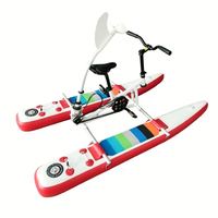 Vélo aquatique gonflable pour jeunes, style SUP, ponton flottant plat, cadre en aluminium, faible résistance, pliable, nouveau design de Lumark, Chine