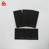 Serviettes en papier pour invités au toucher de lin noir, serviettes de table en papier aérien