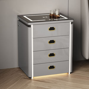 2026 moderno comodino in legno massello, - Product Image 4