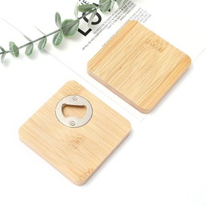 Custom Logo Eco-Friendly Polished Bottle Coaster Blanks Square Stainless Steel Metal Table Opener Mug Cup <b>Beer</b> Openers - Product Image 4