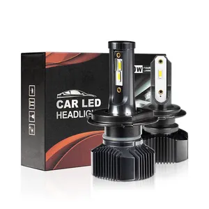 Farol de led automotivo, peças de carro, acessórios externos, T7-1860, h4, h7, preto, 12v